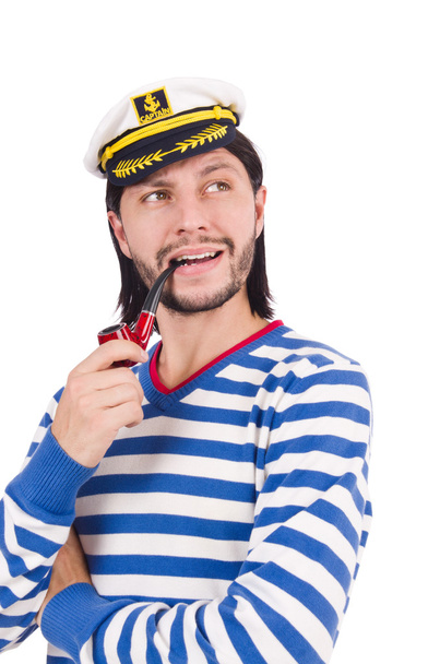 Divertido marinero con pipa
 - Foto, Imagen