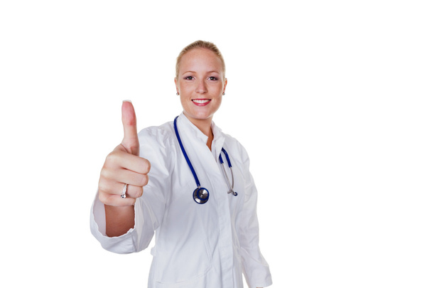 female doctor with stethoscope - Photo, image