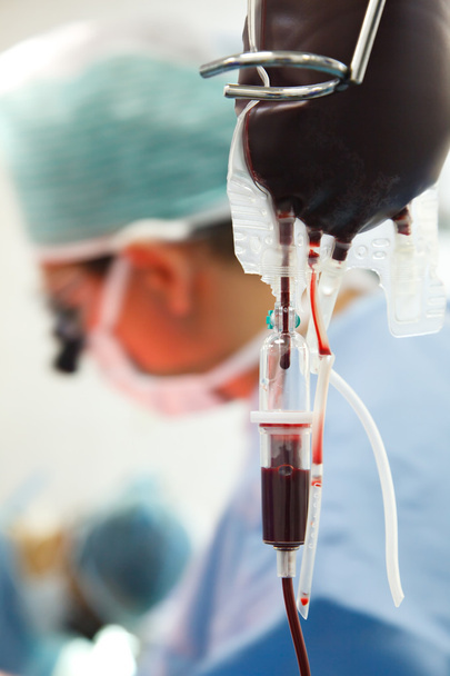 Blood drip in operation room - Photo, Image