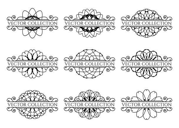 Prvky kaligrafického návrhu - Vektor, obrázek
