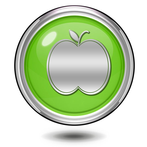 Icono circular de Apple sobre fondo blanco
 - Foto, Imagen