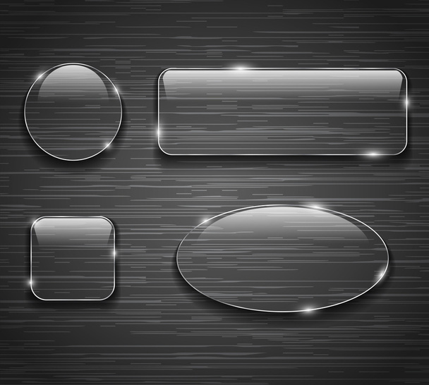 Glass buttons - Διάνυσμα, εικόνα