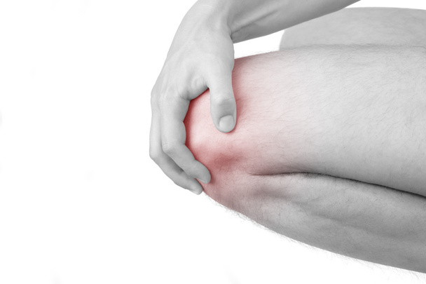 Человек, держащий колено, травма колена
 - Фото, изображение