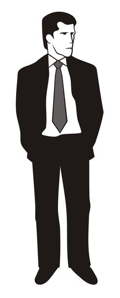 Man in suit - Vector, Image