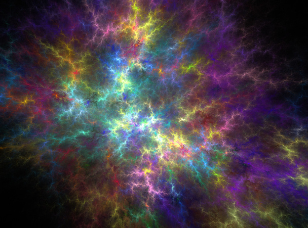 Cor marinha violeta abstrato efeito fractal luz fundo
 - Foto, Imagem