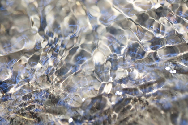 Resumen Agua corriente Textura primer plano - Foto, imagen