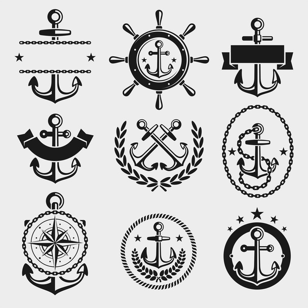 Anchors labels - Wektor, obraz