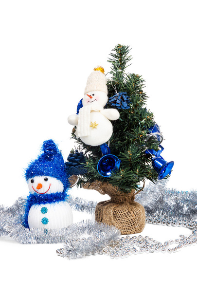 Little Christmas tree decorated - Photo, Image
