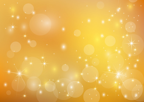 Beautiful  bright golden  holiday background - Vector, imagen