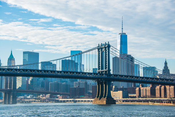 Manhattan bridge on summer day - Photo, Image