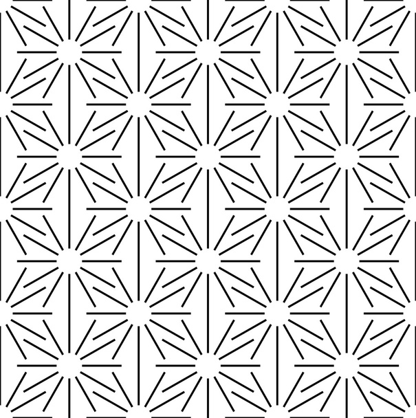Patrón geométrico sin costura en blanco y negro con línea
. - Vector, Imagen