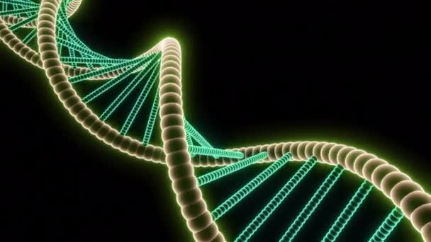 DNA構造のデジタルイラスト,ダブルヘリックス. デザイン. 科学研究と医学の概念 - 映像、動画