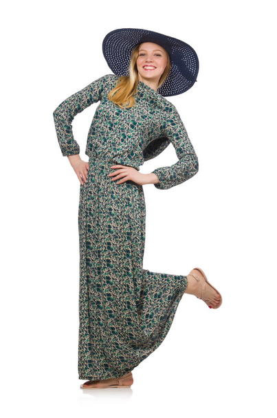 Frau in grünem Kleid - Foto, Bild