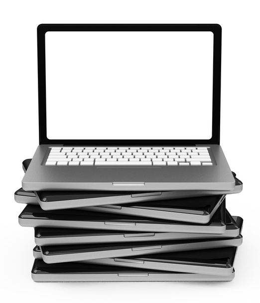 laptop yığını - Fotoğraf, Görsel