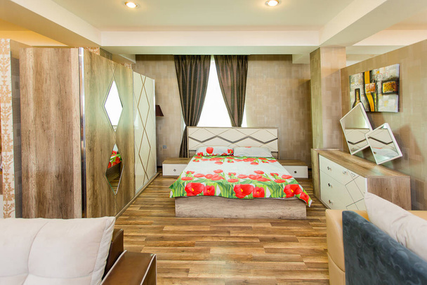 Bedroom furniture comfort design - Φωτογραφία, εικόνα