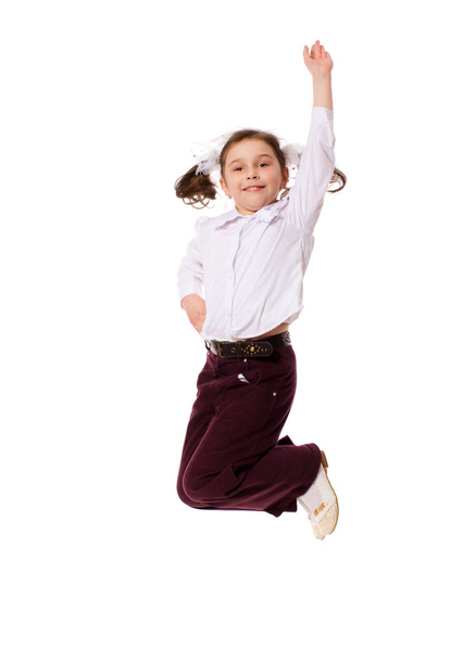 Jumping girl - Фото, изображение