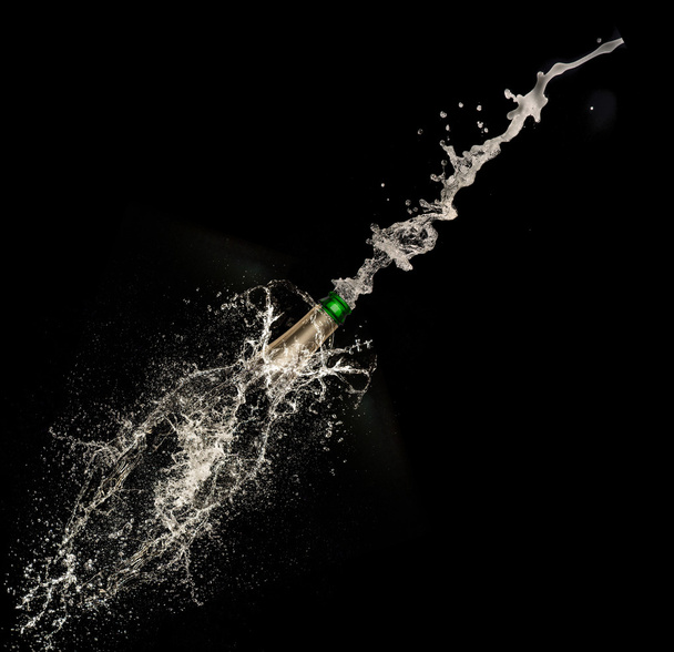 Abstract champagne bottle - Photo, Image