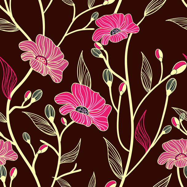Abstract floral background - Διάνυσμα, εικόνα