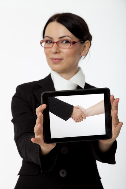 Women holding tablet - Fotó, kép
