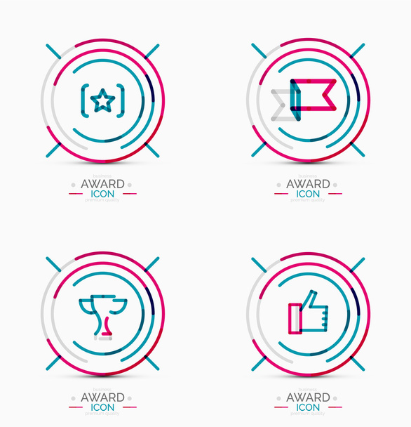 Award icon set, Logo collection - Vector, Image