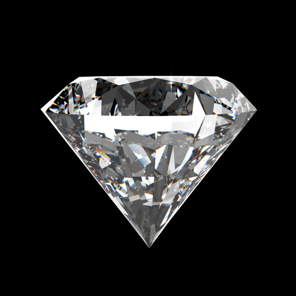 Diamant auf schwarzem Hintergrund - Foto, Bild
