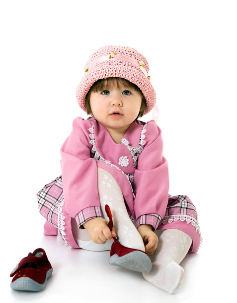 Beauty baby with bonnet - Φωτογραφία, εικόνα