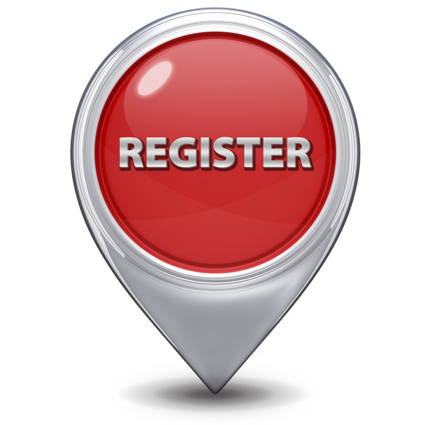 кнопка регистрации указателя на белом фоне
 - Фото, изображение