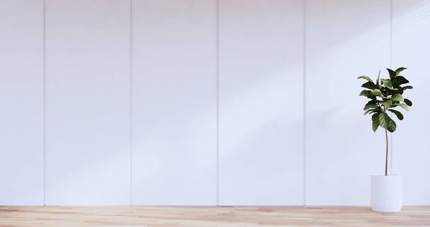 yoga interior design,cleaning minimalist room japan style. 3D rendering - 写真・画像