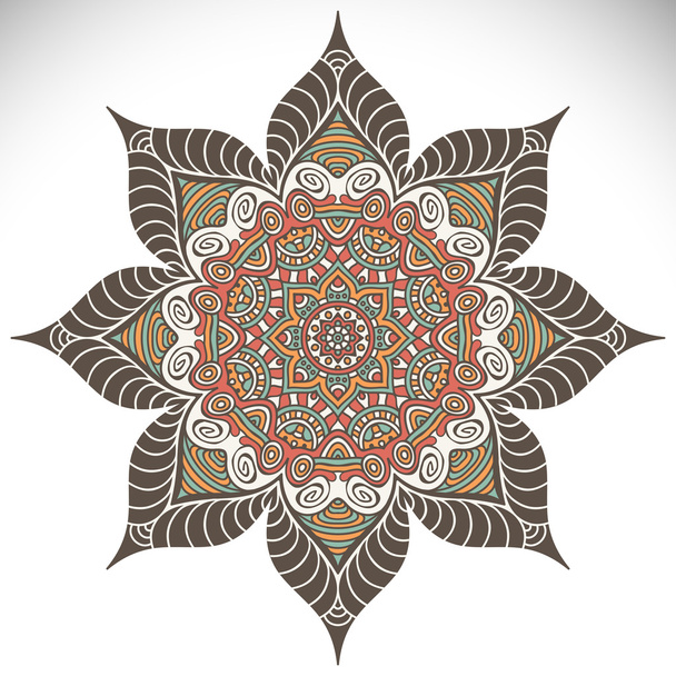 ornamento redondo Mandala
 - Vector, Imagen