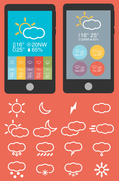 Mobile phone infographics - Vektor, obrázek