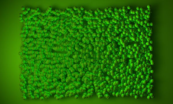 Geometric block background in green - Photo, Image