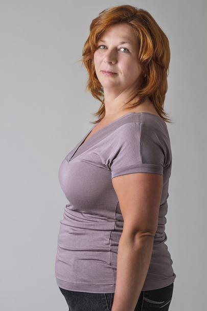 Allemaal overgewicht vrouw - Foto, afbeelding