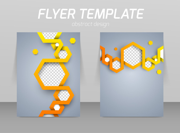 Design de modelo de folheto abstrato
 - Vetor, Imagem
