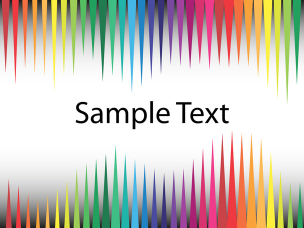 Abstract vector text rainbow brochure - Vector, imagen