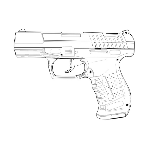 Pistol - Vector, Image
