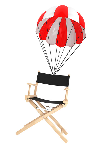 Paracaídas con silla de director
 - Foto, Imagen