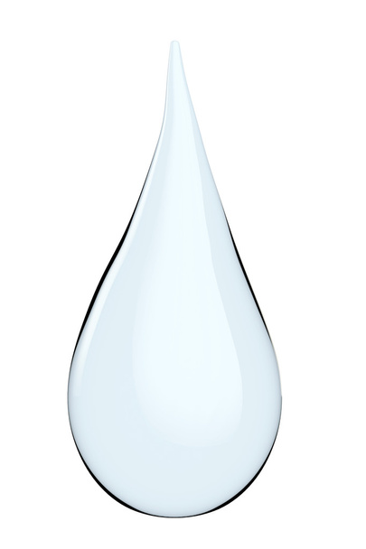 Blue shiny water drop - Zdjęcie, obraz