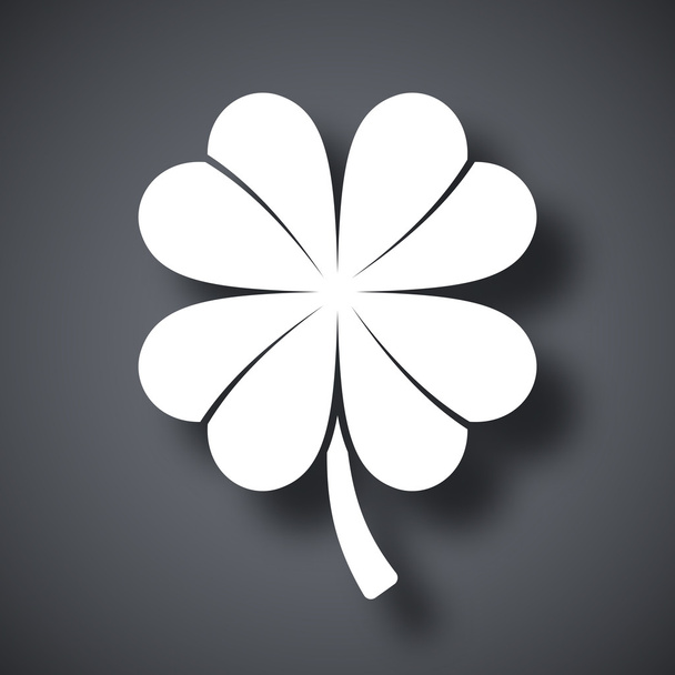 Four-leaf clover icon - Vector, Image