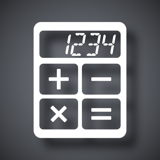 Vector calculator icon - Вектор,изображение
