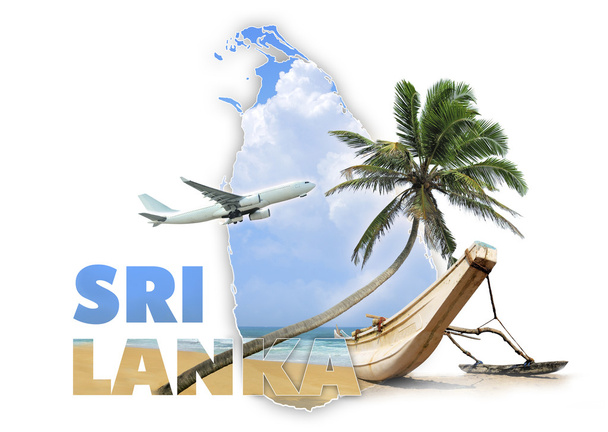 Σρι Λάνκα ταξίδια έννοια - Φωτογραφία, εικόνα