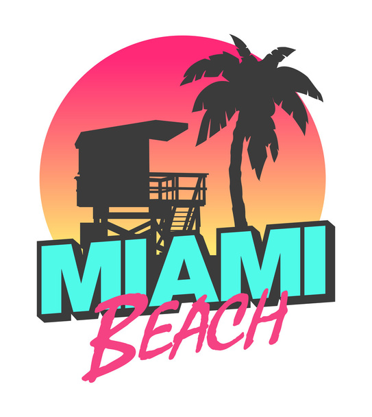 Miami Beach - Vector, Imagen