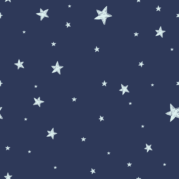 夜空と星 - ベクター画像