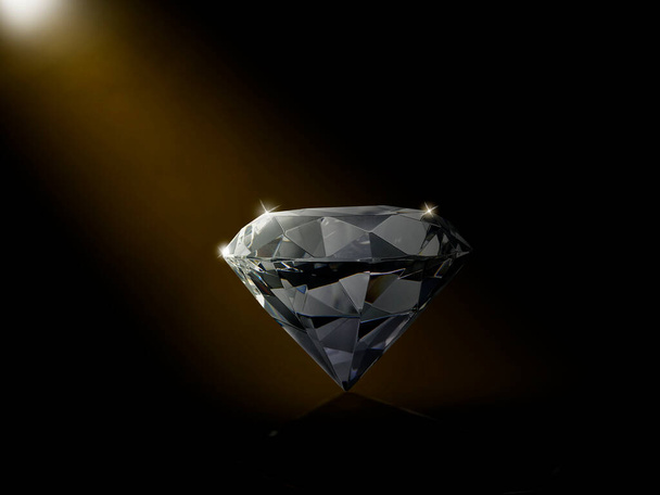 Сліпучий діамант на чорному фоні
 - Фото, зображення