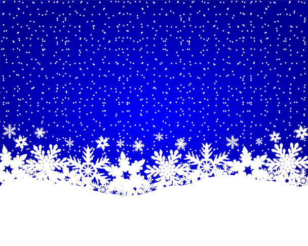 Kerstmis blauwe achtergrond  - Vector, afbeelding