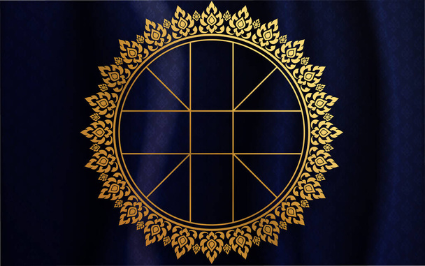 Thai astrology wheel chart Symbol of Thai astrology.on color background. - Διάνυσμα, εικόνα
