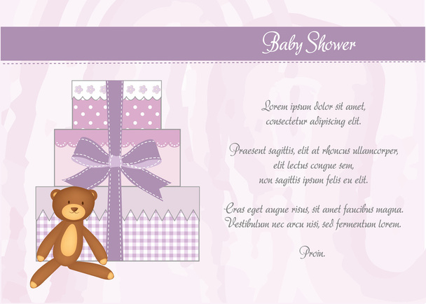 μωρό ντους κάρτα με δώρα - Φωτογραφία, εικόνα