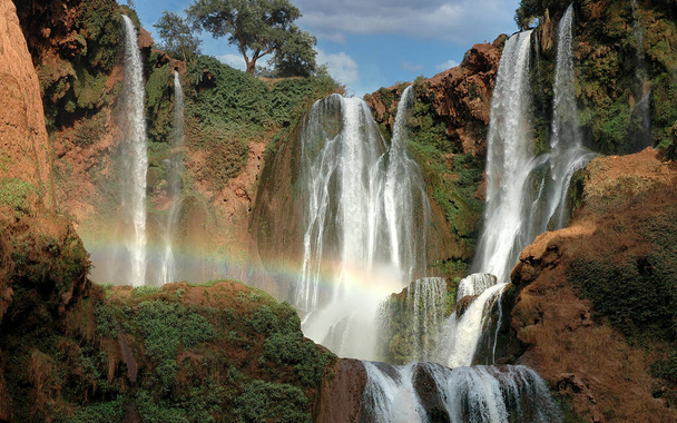 Ouzoud vodopád v Atlasu Maroka - Fotografie, Obrázek