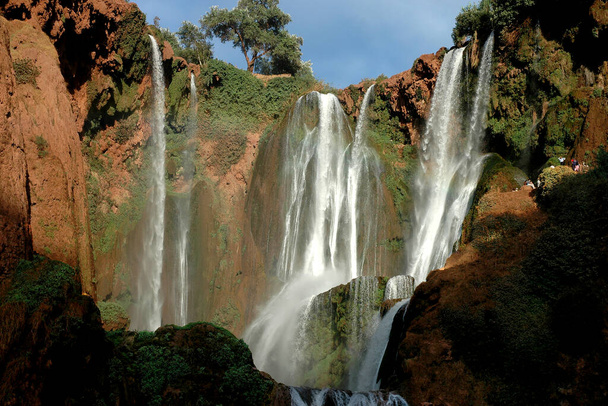 Ouzoud vodopád v Atlasu Maroka - Fotografie, Obrázek