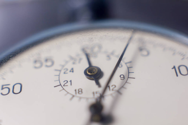 Dial of an old mechanical stopwatch close-up - Fotografie, Obrázek