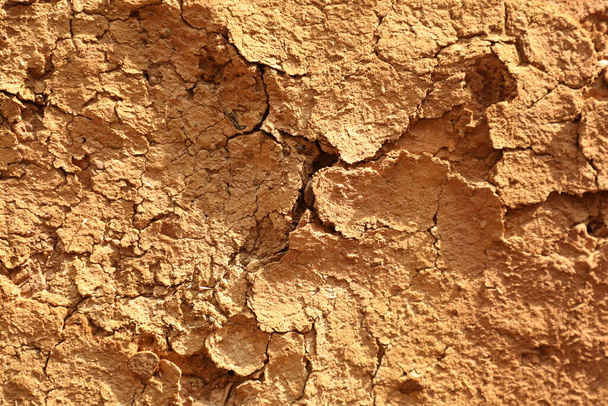 Mud wall Texture at Rural area - Photo, Image